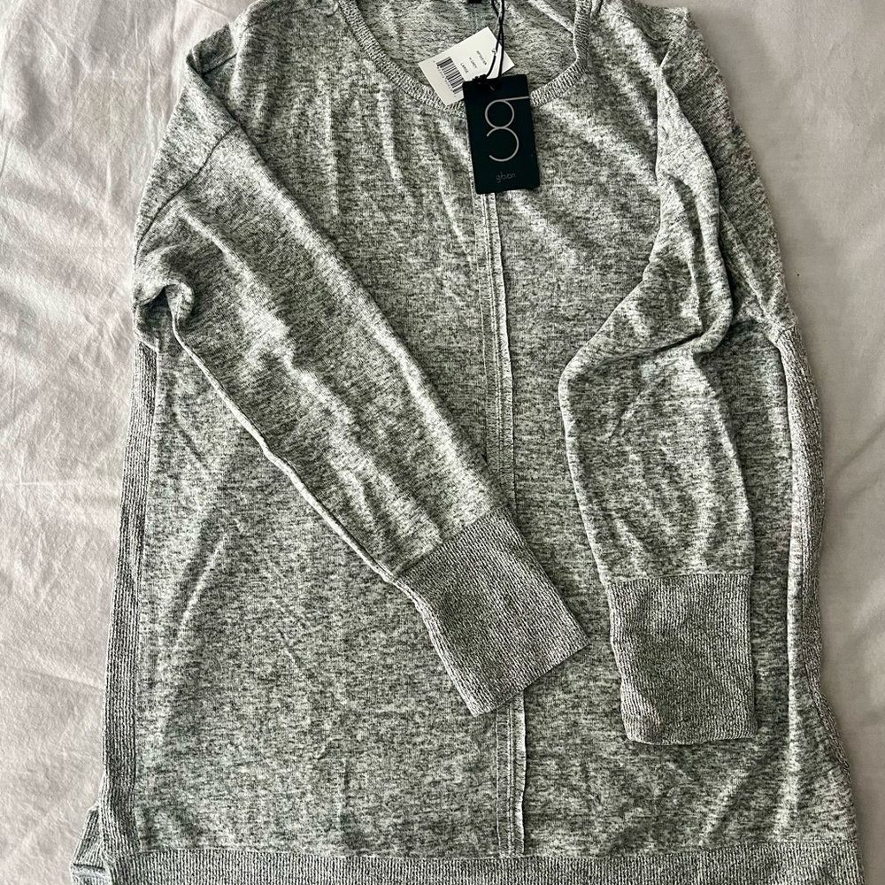 Gibson Nordstrom Gray Knit cozy tunic crewneck long sleeve sweater large